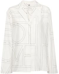 TOTEME - Hemd Mit Monogramm-Stickerei - Lyst