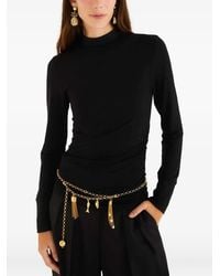 FARM Rio - High-Neck Ruched Top - Lyst