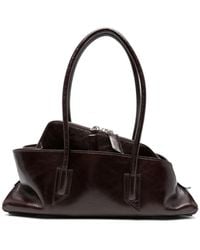The Attico - Chocolate 'La Passeggiata Medium' Shoulder Bag - Lyst