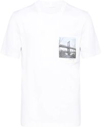 Helmut Lang - T-Shirt Met Grafische Print - Lyst