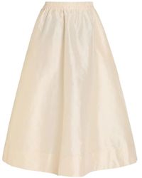 Suzie Kondi - Elasticated-Waist Flared Maxi Skirt - Lyst