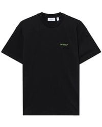 Off-White c/o Virgil Abloh - Arrow Leaves Logo T-Shirt - Lyst