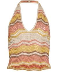 retroféte - Gehäkeltes Luz Neckholder-Top - Lyst