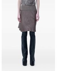 Rick Owens - Mini Ribbed-Waistband Skirt - Lyst