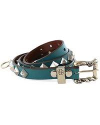 Enfants Riches Deprimes - Pyramid-Studded Engraved-Buckle Belt - Lyst