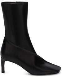 Jil Sander - Square-Toe Ankle Boots - Lyst