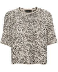 Fabiana Filippi - Metallic-thread Chunky-knit T-shirt - Lyst