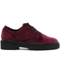 Yohji Yamamoto - Velvet Lace-Up Derby Shoes - Lyst