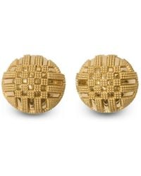 Burberry - Pendientes con motivo de cuadrícula - Lyst