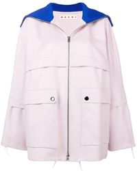 Marni Ontspannen Fit Jas - Roze