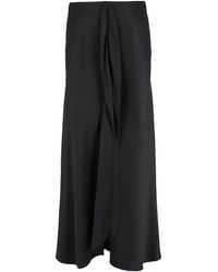 Giorgio Armani - Draped Midi Skirt - Lyst