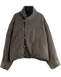 Ziggy Chen - Asymmetric-Front Shawl-Collar Jacket - Lyst