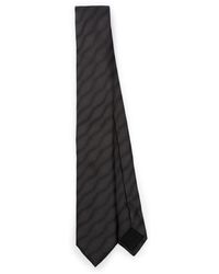 BOSS - Cravate en soie à motif ondulé - Lyst