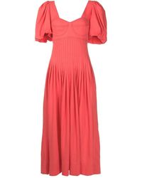 Isolda - Gilda Corset-style Pleated Dress - Lyst