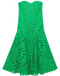 Jonathan Simkhai - Vestido Midi Florence Palabra De Honor Con Ojales Bordados - Lyst