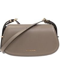 MICHAEL Michael Kors - Small Lydia Curved Leather Shoulder Bag - Lyst