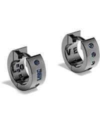 Apm Monaco - Mini Morse Love Hoop Earrings - Lyst