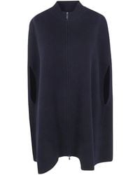 Gentry Portofino - High-Neck Zip-Up Cape - Lyst