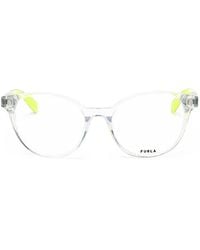 Furla - Round-Frame Glasses - Lyst