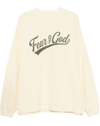 Fear Of God - Logo-Print Long-Sleeve T-Shirt - Lyst