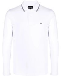 Emporio Armani - Logo Cotton Polo Shirt - Lyst