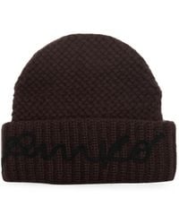 Pinko - Bambu Logo-Embroidered Beanie Hat - Lyst