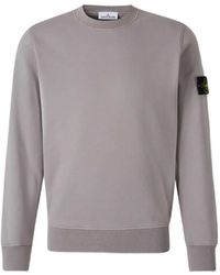 Stone Island - 6100060 Organic Cotton Fleece Sweatshirt - Lyst