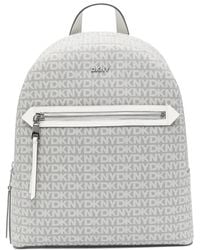 DKNY - Bryant Ave Logo-Plaque Backpack - Lyst