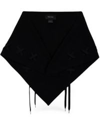 Simone Rocha - Lace-Up Merino-Wool Scarf - Lyst