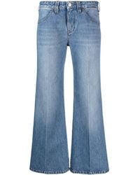 Victoria Beckham - Edie California Wash Mid-rise Flared Jeans - Lyst