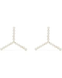 Y. Project - Brass Pearl Earring - Lyst