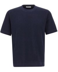 Kangra - Bubble-Stitch Short-Sleeve Sweater - Lyst