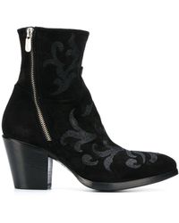 Rocco P 70mm Zipped Ankle Boots - Black