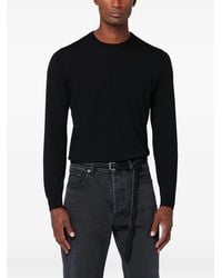 Drumohr - Round-Neck Long-Sleeve Sweater - Lyst