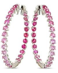Lisa Nik - Hoop-Design Earrings - Lyst