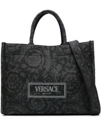 Versace - Großer Barocco Athena Jacquard-Shopper - Lyst