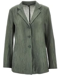 Emporio Armani - Single-Breasted Blazer Jacket - Lyst