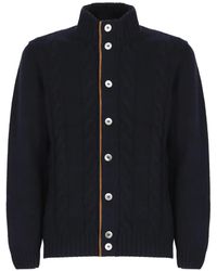 Della Ciana - Cable-Knit Button-Up Cardigan - Lyst