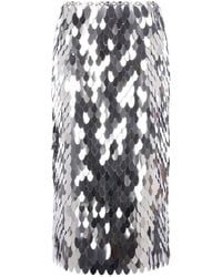 Rabanne - Oval-Disc Chain-Link Mini Skirt - Lyst
