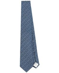 Lardini - Patterned-Jacquard Silk Tie - Lyst