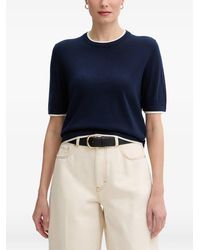 Benetton - Pull À Bords Contrastants - Lyst