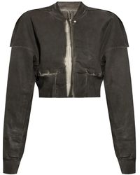 Rick Owens - Giacca Con Effetto Schiarito - Lyst