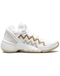 adidas - D.o.n Issue 2 "white/gold Metallic" Sneakers - Lyst
