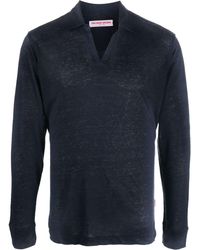 Orlebar Brown - Felix Long-sleeve Polo Shirt - Lyst