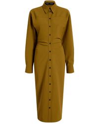 Proenza Schouler - Button-Down Midi-Blousejurk - Lyst
