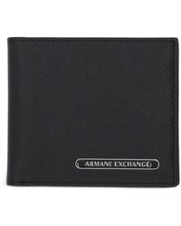 ARMANI EXCHANGE - Logo-Plaque Wallet - Lyst
