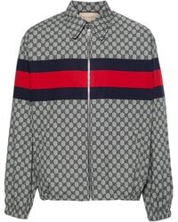 Gucci - GG-print Cotton Bomber Jacket - Lyst