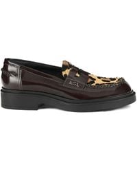 Agl Attilio Giusti Leombruni - Mocasines con estampado de leopardo - Lyst