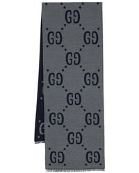 Gucci - Sciarpa Con Logo Gg Jacquard - Lyst