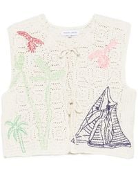 Maison Labiche - Piver Crochet Embroidered Gilet - Lyst